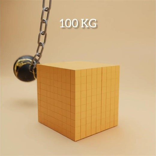 wrecking chain ball vs cubes | satisfying Blender animation | #blender3d #3danimation #viral