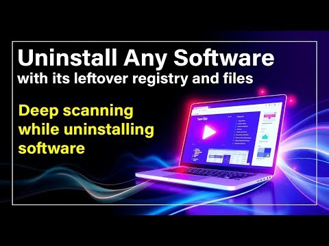 How to uninstall any software with its registry keys & leftover files-folder by using revo unstaller