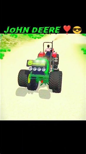 John Deere ❣️😎 Indian 3D tractor simulator #shortsfeed #viral #gaming #indiantractor3d