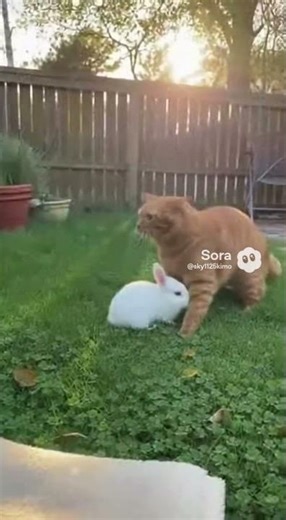 The brave cat vs beast. A giant hippo meets a tiny warrior.