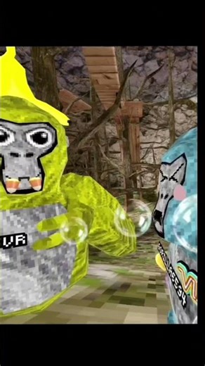 The yelling SpongeBob theme song #vr #gorilatag #youtubeshorts