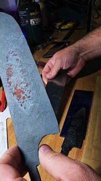 knife blank creation and forging process #kitchenknife #bladesmith #diy #customknives #blade #👍