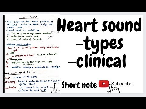 Heart sound physiology/ types of heart sound/ triple heart sound/ quadruple heart sound