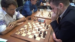 51K views · 914 reactions | In this Grandmasters London System battle, white pieces (GM Levon Aronian) was dominating the game, however time trouble has been inevitable since then. Result: GM with black pieces, Maxim Matlakov, trapped Aronian's Knight (if he had took Queen, would lose his Rook), so Aronian resigned. | Chess Champ | Facebook