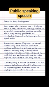 37K views · 389 reactions | Public speaking speech writing idea part_77 #publicspeaking #publicspeakingtips #speech | English Class | Facebook