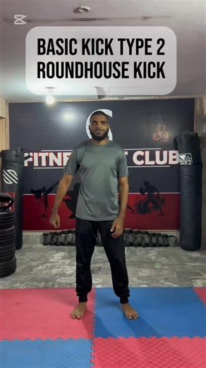 97 reactions | Basic Kick — Type 2!  Roundhouse Kick: power, rotation, and clean technique. Master the basics with FAC!#RoundhouseKick #BasicKick #KickboxingTraining #MuayThaiBasics #FAC #FitnessArtClub #KickboxingCoach #StrikingTechnique #MartialArtsTraining #BeginnerKickboxing #CombatSports #KickboxingTips #FACTraining #PakistanFitness #MuayThaiTraining #foryou #foryoypage #foryoupage #foryourpage❤️❤️ #foryourpage | Fitness Art Club | Facebook