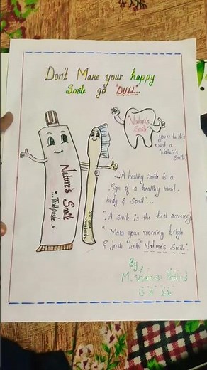 Advertisement on own toothpaste project class 9...