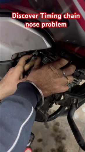 bajaj #Timing chain problem in Discover bike #service #automobile #bikeriding