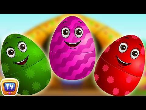 Surprise Eggs Nursery Rhymes | Old MacDonald Had A Farm | Learn Colours & Farm Animals | ChuChu TV
