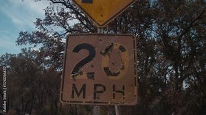 Napa, California, USA. 22 August 2020. Destroyed road sign in the LNU Lightning Complex Fire that ravaged the Napa, Sonoma, Lake and Solano counties.