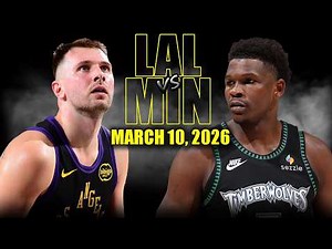 Los Angeles Lakers vs Minnesota Timberwolves Full Game Highlights – March 10, 2026 | NBA Season