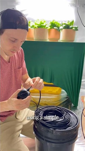 How to build simple irrigation system for #indoorgarden 💦
