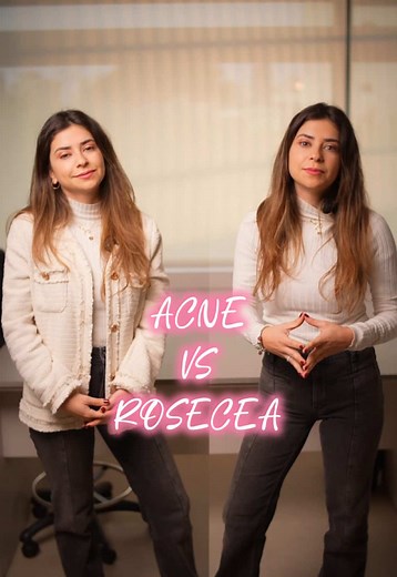 Acne Vs Rosacea?🤔 Watch till the end to know the difference😊 #dermatologytips #acne #rosacea #flareup #skinhealth #drjoelle