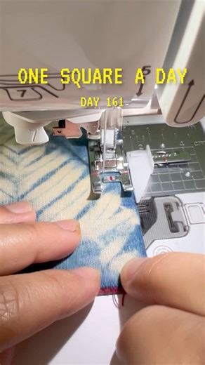 Day 161 making the quilt square.