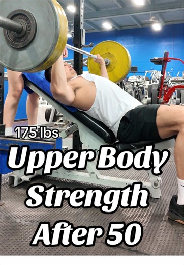 Incline bench builds upper body strength that actually lasts after 50. The angle trains chest, shoulders, and triceps while keeping better shoulder positioning than flat pressing alone. This is how you press strong and stay healthy. #InclineBench #UpperBodyStrength #FitOver50 #StrengthTraining #BenchPress