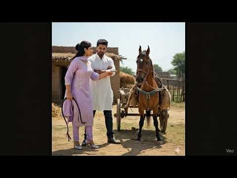 Angry kick cart horse and oder to move