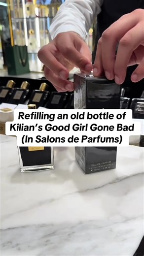 Recargando una botella de Good Girl Gone Bad Extreme