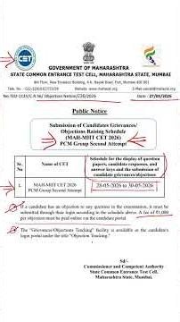 MHT-CET 2026 PCM 2nd Answer Key ची तारीख Announced Officially by CET cell | TestWizer #education