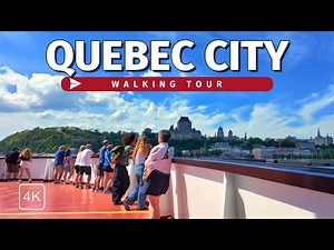 Exploring Quebec City’s Charm 🇨🇦 | Ferry from Lévis & Vieux-Québec Walking Tour 4K with Captions