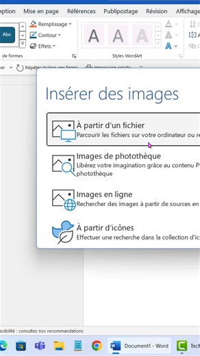 Comment insérer une image dans une forme sur Microsoft Word |كيفية إدراج صورة داخل شكل #word#