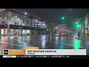 Wet weather moves in LA