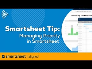 Smartsheet Tutorial: How to Manage Priority in Smartsheet | Project Management | Prioritization