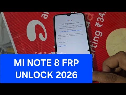 Redmi note 8 frp unlock 2026 | mi note 8 frp lock remove
