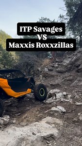 35” ITP Savage XT H.A.R.C. (Hyper Adhesive Rubber Compound) vs 35” Maxxis Roxxzilla stickies. Is this an accurate representation of how they compare? #itptires #itpsavagext #savagext #stickies #maxxistires #roxxzilla #canam #canamoffroad #polaris #polarisorv #canammaverickx3 #xrs #polarisrzr #rzrpror #pror | SlewCrew Off-Road