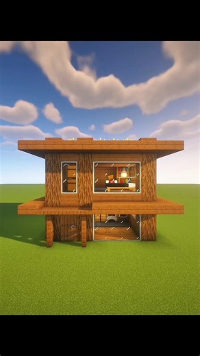 Minecraft Small House Tutorial 🏘️#minecraft #shorts