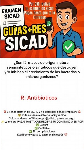 📚 “Examen SICAD 2025: Respuestas y Guías Actualizadas ✅”