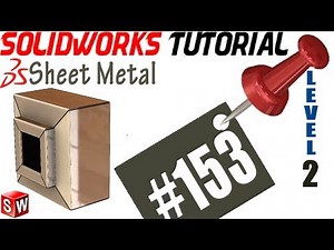 153 SolidWorks Sheet Metal Tutorial: Miter Flange; basic miter flange; detailed miter flange; m vs e Video Lecture | SolidWorks: Essential Training (All Commands included) - Software Development