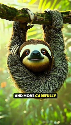 Why Sloths Move So Slowly 🦥🌿 #facts #sloth #didyouknow