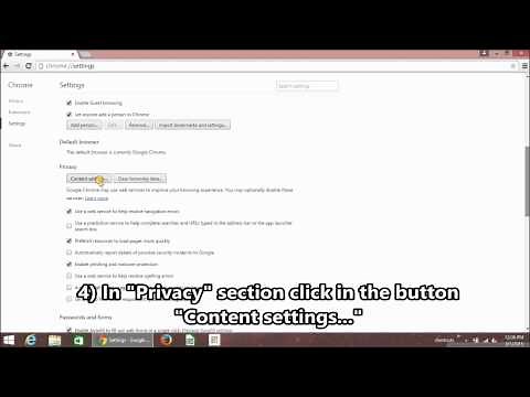 Turn ON/OFF Geolocation in Google Chrome