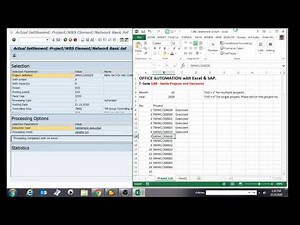 Automate SAP CJ88 from Excel VBA (Macro)