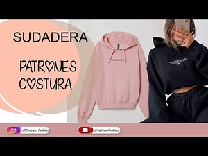 DIY SUDADERA CON CAPUCHA PATRONES /COSTURA + MOLDES GRATIS