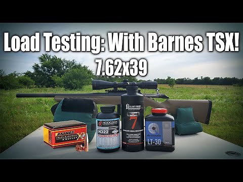 Testing Barnes TSX Handloads in the Ruger American Ranch 7.62x39!