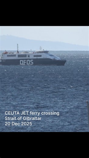 CEUTA JET ferry crossing Strait of Gibraltar #ceuta #spain #algeciras | The Spain Gibraltar Channel