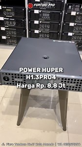 6.6K views · 354 reactions | Power Baru dari Huper 4ch H1300Pro4 Harga 8.800.000,- Clash H buat Line Array super Cling nih Boskuuu …. Info Produk Wa 08521671214 | Fortino Pro Audio & Lighting Manado | Facebook