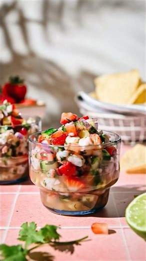 Strawberry Shrimp Ceviche