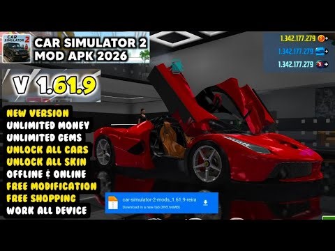CAR SIMULATOR 2 MOD APK VERSION 1.61.9NEW UPDATE 2026 - Unlimited Everything &Unlock All car 💥💥