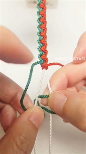 2 Minutes Easy DIY Friendship Bracelet 🌈 | Spiral Knot Tutorial #Shorts