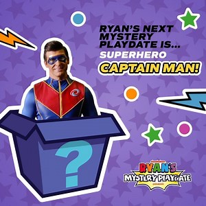 Captain Man aka Cooper Barnes welcomes Ryan to the Nickelodeon family and shows him all the fun...and slime! Check him out on a brand new episode of Ryan's Mystery Playdate this Friday at 12:30/11:30c on Nickelodeon! | Nick Jr.
