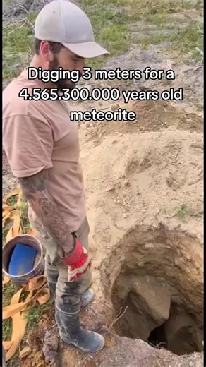 144K views · 1K reactions | How digging for a 4.5653 billion years old meteorite looks like | Fossils Explorer | Facebook
