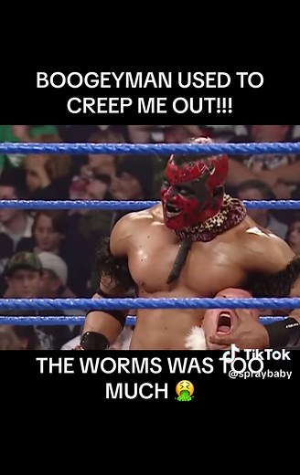 Replying to @4.E.V.E.R. BOOGEYMAN USED TO SCARE DA HELL OUTTA ME 🤣😂😂🤣🤣 #fyp #wwe #boogeymanwwe #boogeyman #wweraw #wwesmackdown #wwetiktok