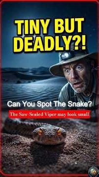 The Most Dangerous Tiny Snake? Saw-Scaled Viper Facts #shorts