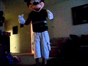 Mickey Mouse scares baby.....Mickey mouse gone wrong
