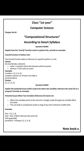 1K views | 11th Class #Computer_Science Chap # 04 + 05 ALP Smart Syllabus Very Easy and Short Notes  1st Year Computer Science New Book Notes FOLLOW : Ayaan Science Academy - ASA #Ayaan_Science_Academy_ASA FOR MORE USEFUL NOTES Thanks . #11thsmartsyllabusnotes #asa #jps #trendingnow | Ayaan Science Academy - ASA | Facebook