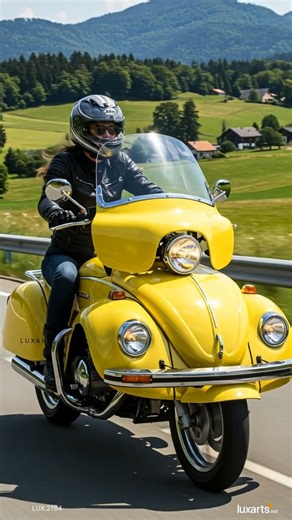 LuxArts on Instagram: "classic vw beetle motorcycle! 😱"