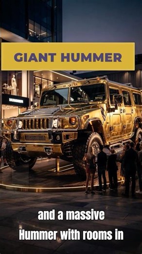 The Giant Hummer That Has Rooms Inside