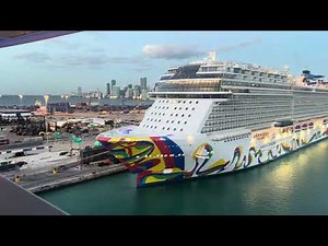 2028/11/29 back to miami port， icon of the seas